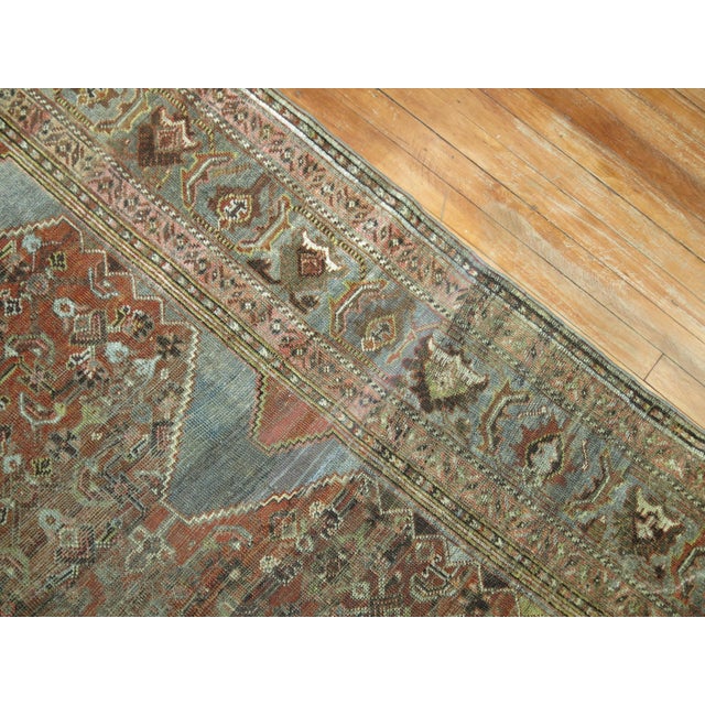 Zabihi Collection Tribal Persian Room Rug For Sale - Image 9 of 12
