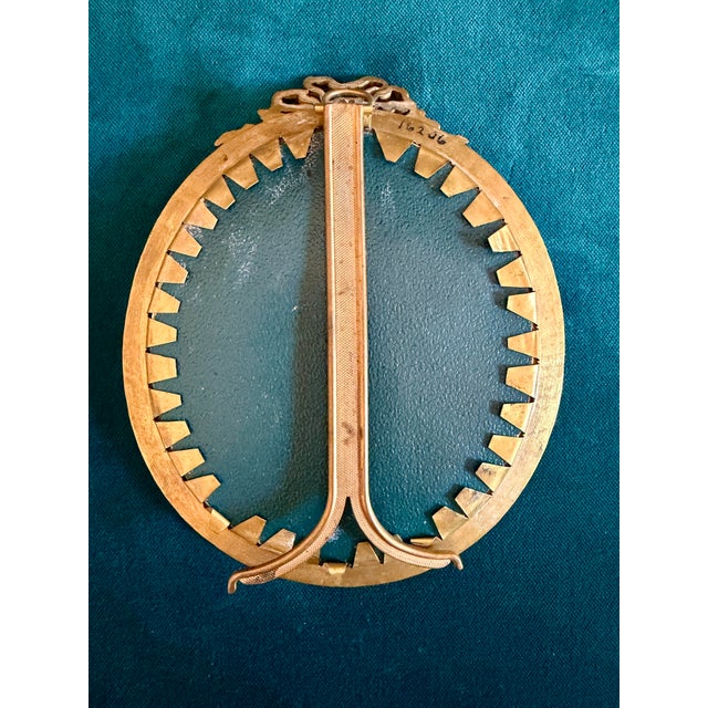 Late 19th Century Rare Signed Antique French Louis XVI Style Miniature Portrait in Ormolu Frame Signed Bussy For Sale In Savannah - Image 6 of 11