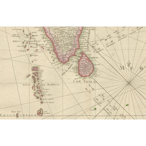 Paper Masterpiece Maps of the Indian Ocean, 1770, Set of 2 For Sale - Image 7 of 11