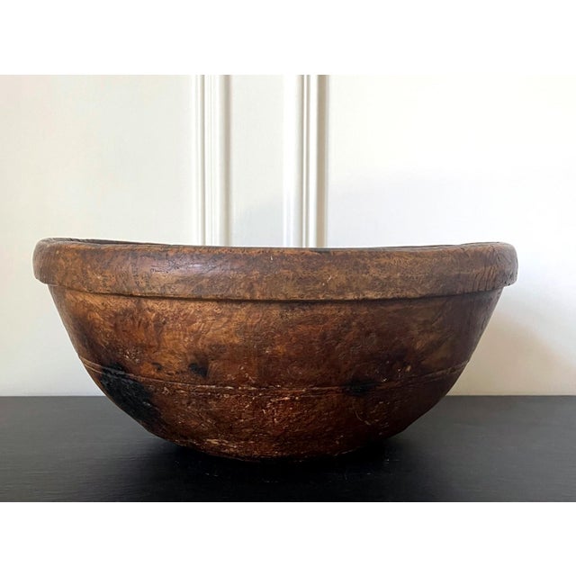 Large Antique American Burl Bowl For Sale - Image 16 of 17