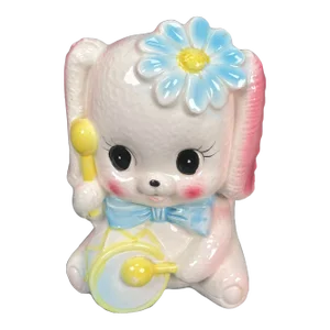 Vintage 1950s Kitsch Rubens Originals Ceramic Drummer Dog Planter 3192, Japan