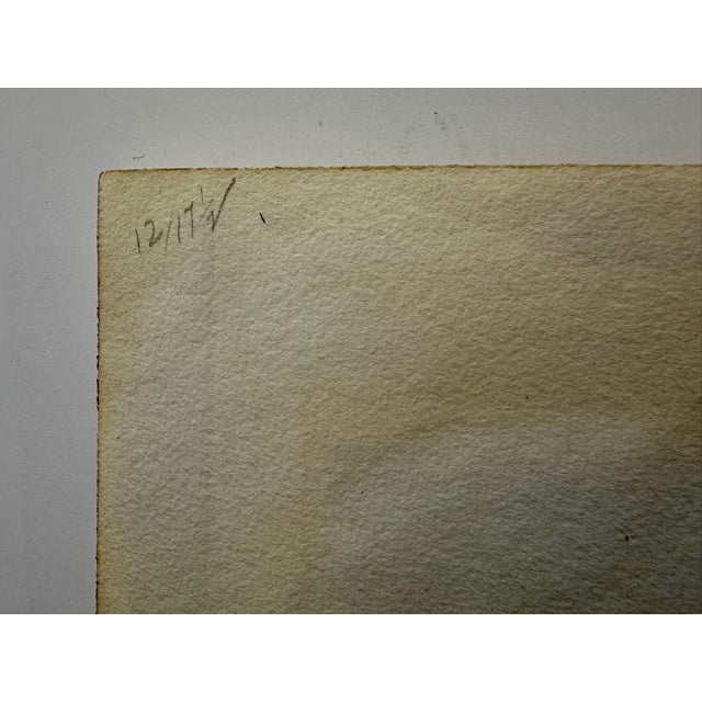 1950s Henry Emil Salloch Original Watercolor on Paper Mountain Valley Pond. For Sale - Image 4 of 6