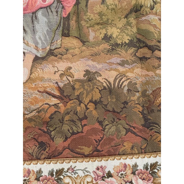 1970s Vintage French Jacquard Tapestry, 1970s For Sale - Image 5 of 18