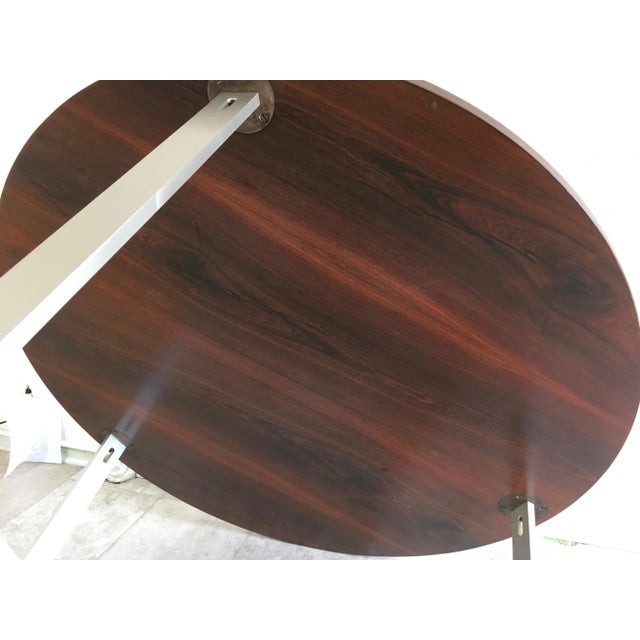 Brown Rare 1960s Rosewood & Aluminum Table by Jørgen Kastholm & Preben Fabricius – Danish Modern Design For Sale - Image 8 of 12