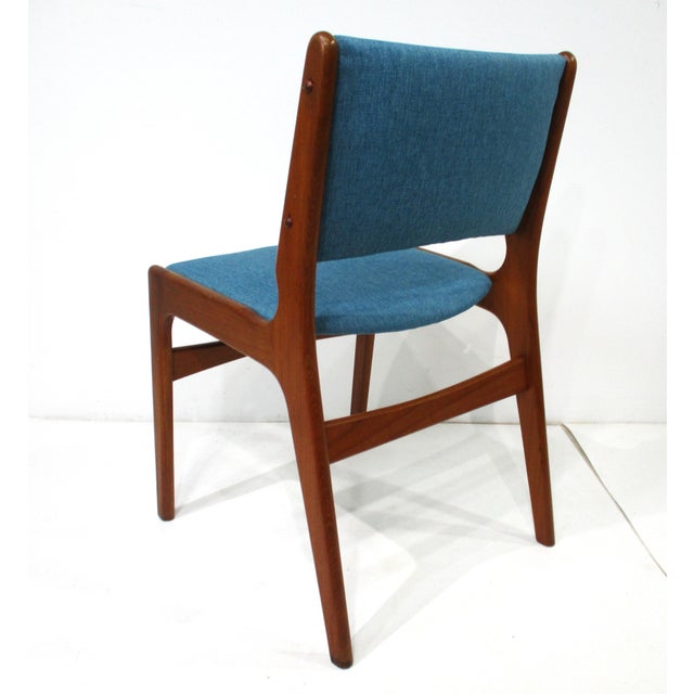 Erik Buch Teak Upholstered Dining Chairs Model 89 Denmark For Sale In Cincinnati - Image 6 of 13