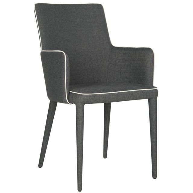 Modern Armchair in Grey & White For Sale - Image 3 of 9