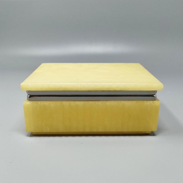 Mid-Century Modern Alabaster Smoking Set by Romano Bianchi, 1960s, Set of 3 For Sale - Image 3 of 10