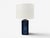Desiree Stentöj, Danish Mid-Century Modern, Blue Glazed Stoneware, Large Table Lamp, Denmark, 1970s A tall model '2014'...