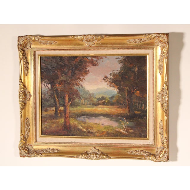 Impressionist Impressionist Landscape Painting by Leslie Furlong (1905-1989) For Sale - Image 3 of 11