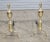 Store Item: Virginia Metalcrafters Williamsburg Raleigh Tavern Brass Fireplace Andirons Model CW 100-2 with logholders...