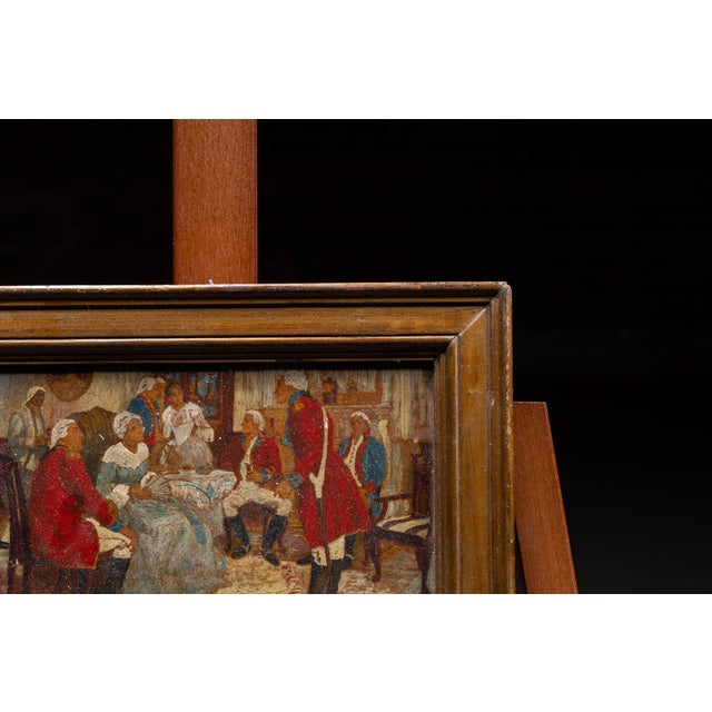 1900s Mrs. Murray Delaying the British Officers | Framed M. Hicks Oil ...