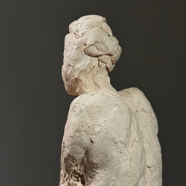 Vintage Expressionist Plaster Figurative Nude Sculpture For Sale - Image 12 of 12