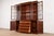 Henkel Harris Georgian Carved Mahogany Lighted Breakfront Bookcase Cabinet For Sale In South Bend - Image 6 of 18