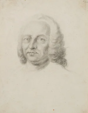 Portrait of a Man with Curls, 1800, Pencil