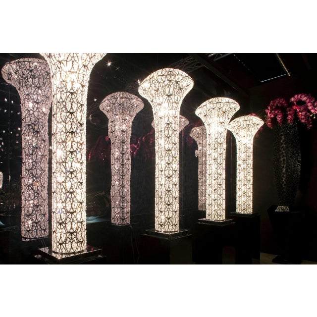 Steel & Crystal Exclamation Arabesque Da Terra Lamp from Vgnewtrend For Sale - Image 6 of 11
