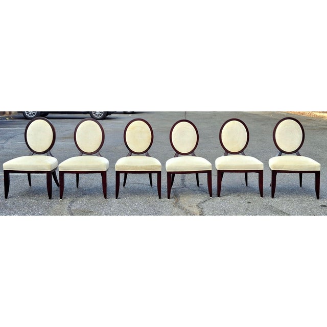 Baker Furniture Company Barbara Barry Collection for Baker Furniture Oval X-Back Dining Side Chair For Sale - Image 4 of 18