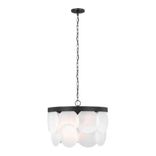 Sean Lavin By Visual Comfort Studio Mellita 6-Light Pendant in Midnight Black For Sale