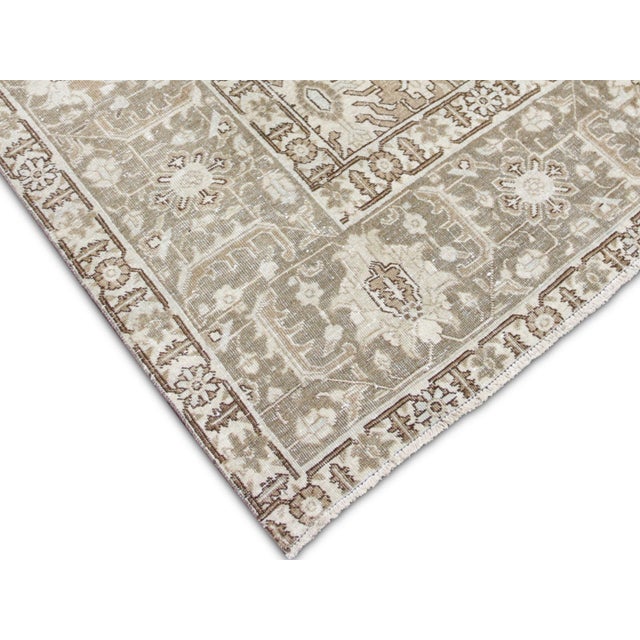 Transitional 1940s Persian Tabriz Rug For Sale - Image 3 of 5