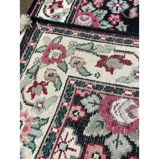 1990s Handwoven Persian Design Indian Rug - 2'7" X 12'0" For Sale In Dallas - Image 6 of 7
