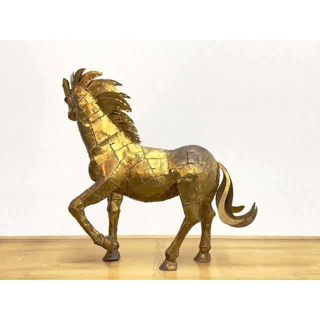 Brass Horse by Artis Luciano Bustamante For Sale - Image 4 of 11