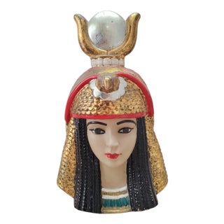 Bust of Cleopatra in Gold, 1950s For Sale