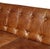 Animal Skin Tuxedo Leather Sofa - Light Brown For Sale - Image 7 of 9