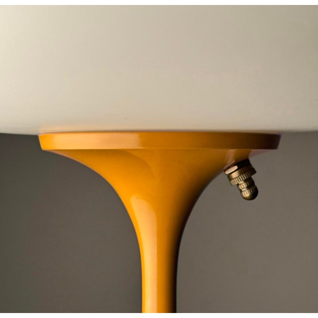 Mid-Century Modern Stemlite Table Lamp by Designline in Dark Yellow - Mid Century Retro Style For Sale - Image 3 of 5