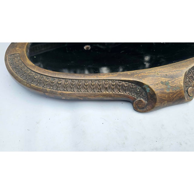 Art Nouveau Brass and Glass Stove Ashtray, 1890s For Sale - Image 3 of 10