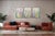 2026, Tropical Corals, Illustration Style Painting Triptych, Modern Seascape, Acrylic Paint on Watercolor Paper by Romina Milano For Sale In Miami - Image 6 of 11