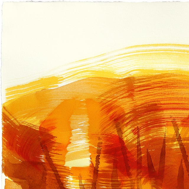 2020s Forest 4 - Original Expressive Forest Ink Artwork on French Linen Paper For Sale - Image 5 of 6