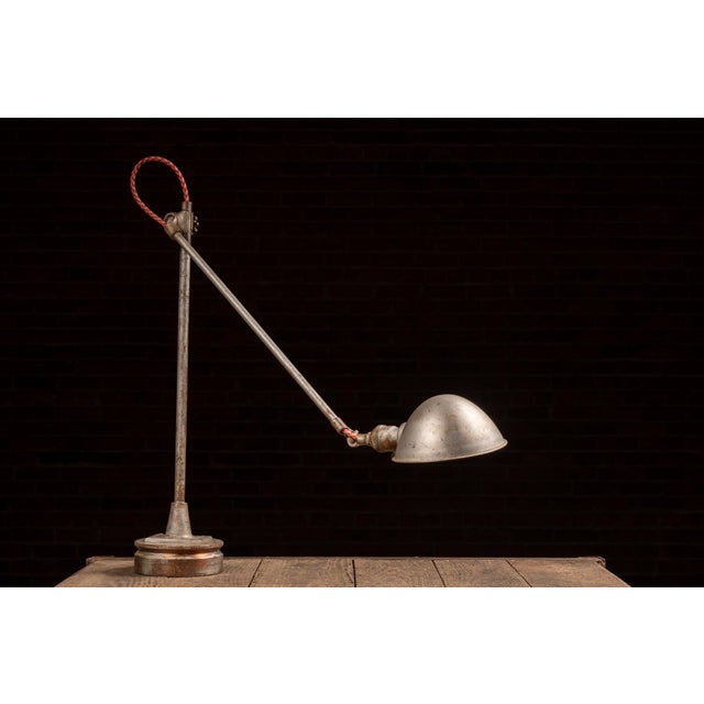 Early 20th Century Vintage Articulated Industrial Task Lamp by o.c. White For Sale - Image 5 of 12