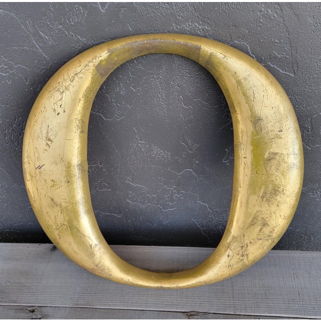 Gold Architectural Gold Leaf Sign Letters "T" and "O" Large Scale For Sale - Image 8 of 14