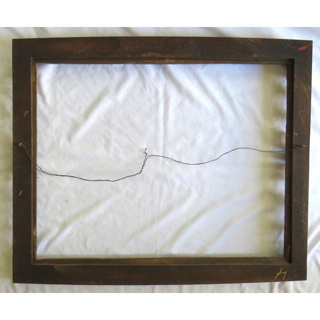 Late 19th Century Antique Victorian Gilt Wood & Gesso Picture Frame Fits 22 1/4" X 28 1/4" Rabbet Opening For Sale - Image 5 of 5