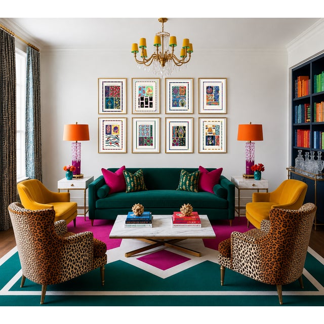 Introduce a spectacular comprehensive masterwork of Art Deco maximalism and high contrast French heritage to your interior...