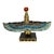 1990s Hand Painted Resin Egyptian Goddess Tabletop Sculpture of Winged Deity Isis For Sale - Image 4 of 9