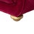 Loulou 3-Seater Sofa in Red Ruby Fabric from Bretz For Sale - Image 4 of 8