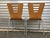 Stackable Metal and Wood Chairs, 1990s, Set of 4 For Sale - Image 10 of 16