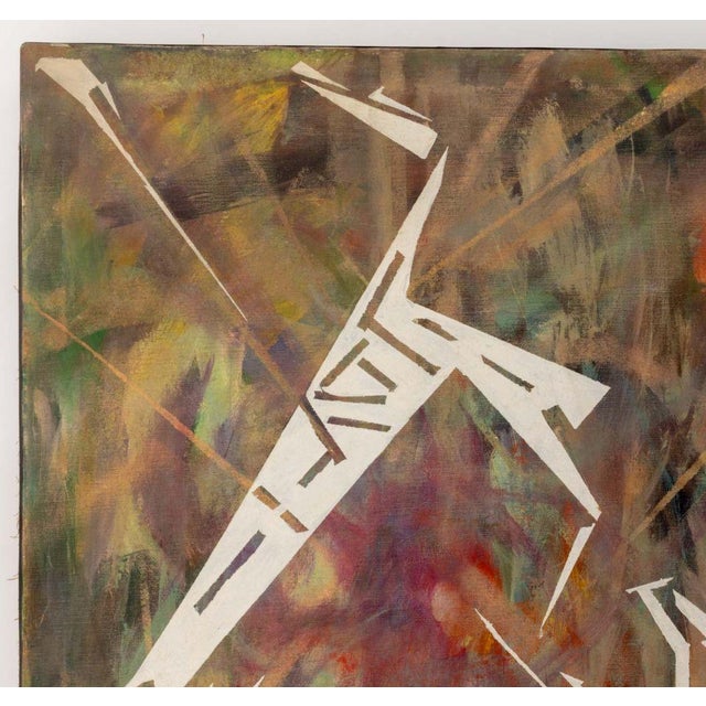 Fritz Bonner (XX), Untitled (Abstract Composition), Acrylic on Canvas, signed lower right and verso, unframed. 40" H x 30"...