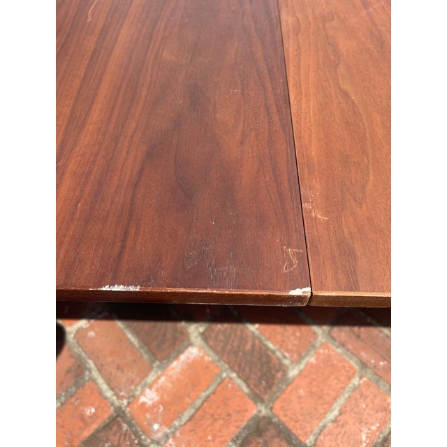 Extendable Walnut Dining Table by John Kapel For Sale - Image 9 of 11