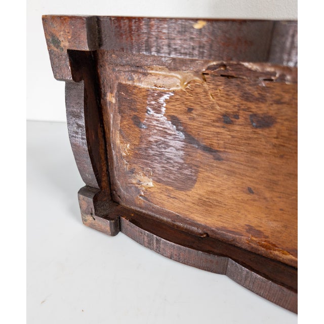 Early 20th Century Folk Art Inlaid Wood Dresser Box With Alligator Surface For Sale - Image 14 of 14