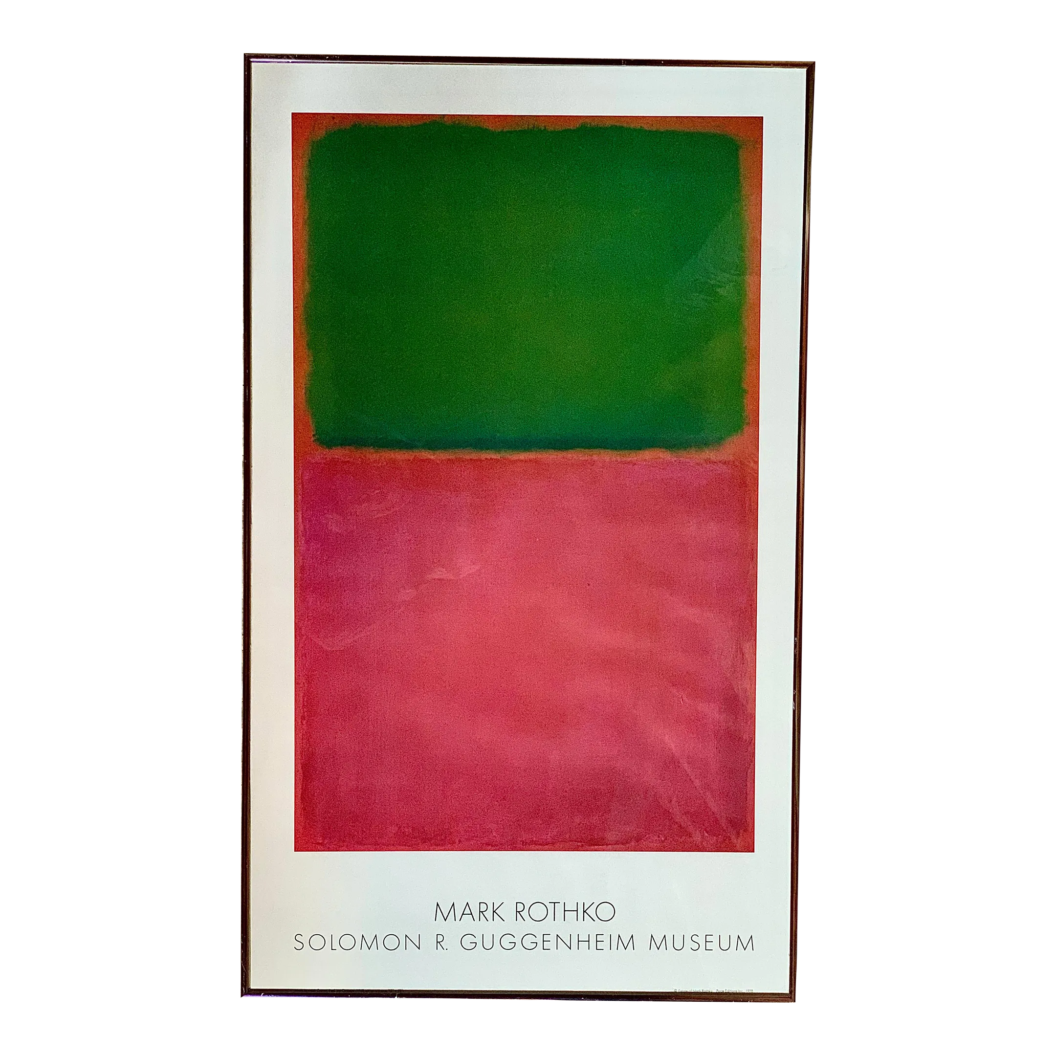 Green Rothko】ポスター Orange/マーク・ロスコ【Mark on Red Green Orange/マークロスコ/ポスター on Red コレクション