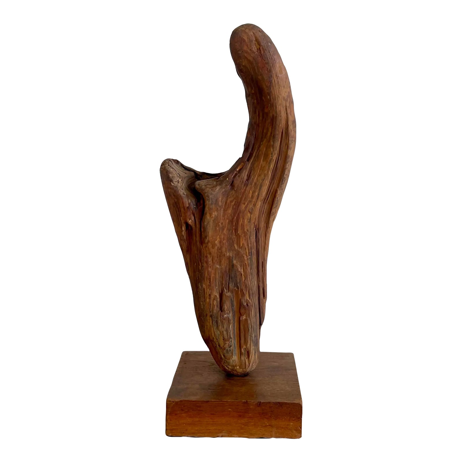 口コミ・レビュー評価が高いおすすめ人気商品の通販 Vintage Chairish | Stand on Sculpture Driftwood Mid-Century 工芸品