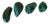 Malachite Natural Specimen Carved & Polished Stones - Set of 4 For Sale
