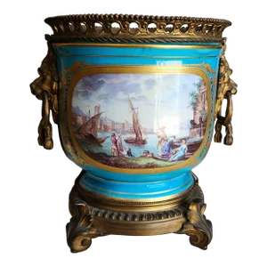 Antique Louis XVI French Porcelain Cache Pot
