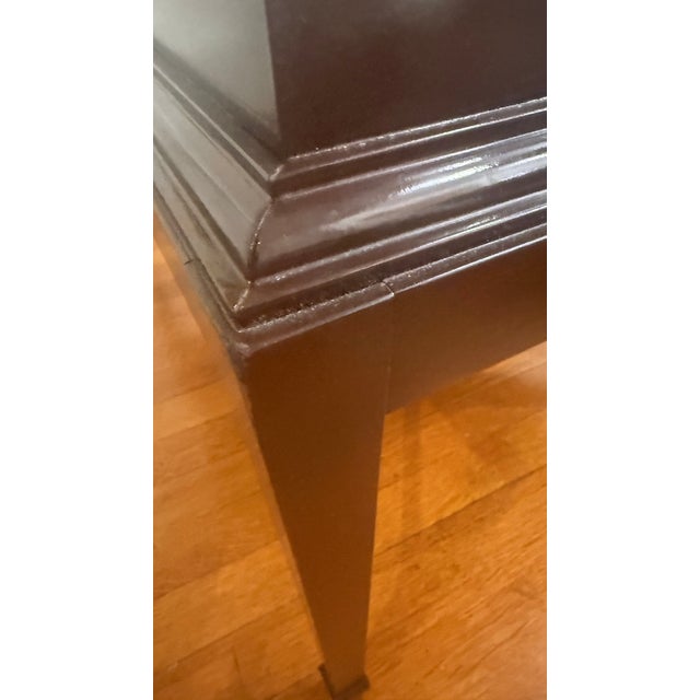 Early 20th Century Barbara Barry for Baker Mahogany Tray-Top Coffee Table For Sale - Image 11 of 18