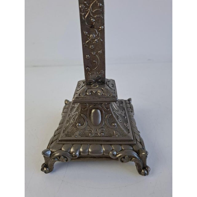 Antique Czechoslovak Neo-Gothic Cast Iron Table Crucifix, 1900s For Sale - Image 10 of 18