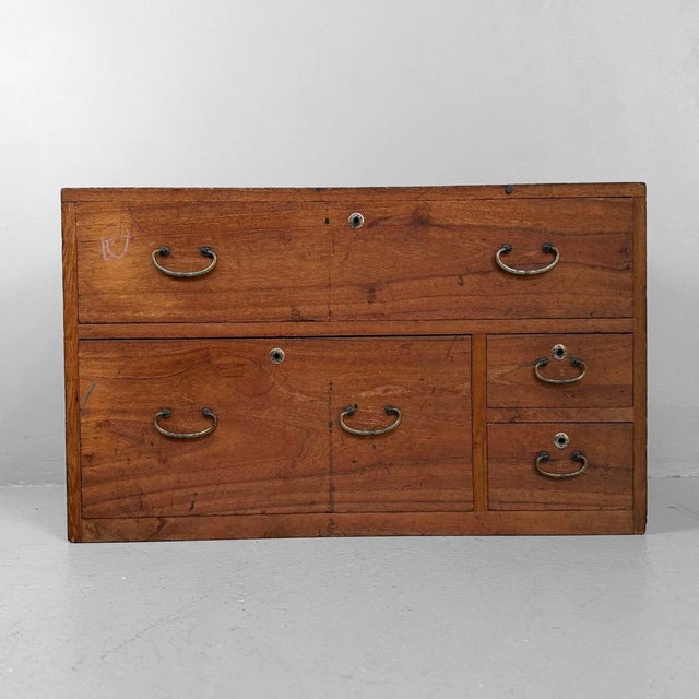 Japanese Kimono Tansu Chest of Drawers, 1920s For Sale - Image 13 of 13