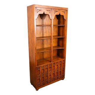 Mid Century Modern Bookshelf Cabinet Drexel Esperanto Book Shelf Doors Shelving For Sale