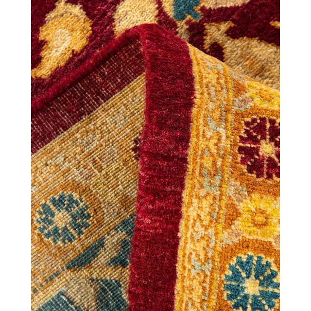 Mogul, One-of-a-Kind Hand-Knotted Area Rug in Purple, 6' 3" x 8' 10" For Sale In New York - Image 6 of 8
