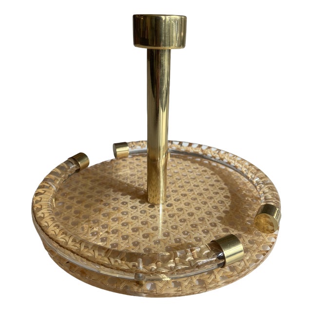 Vintage Tray in Acrylic Glas by Gabriella Crespi, Italy, 1970 For Sale